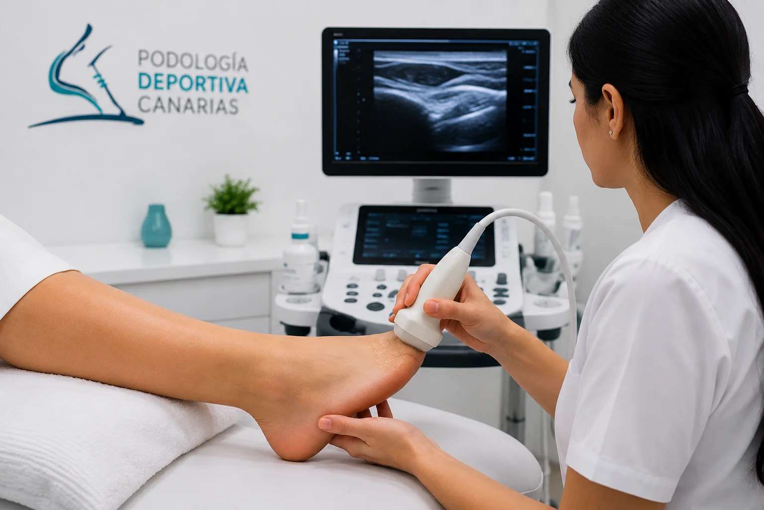 Ecografía musculoesquelética en clínica de podología en Las Palmas de Gran Canaria